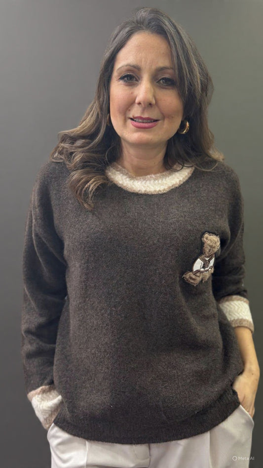 Maglioncino Teddy cioccolato