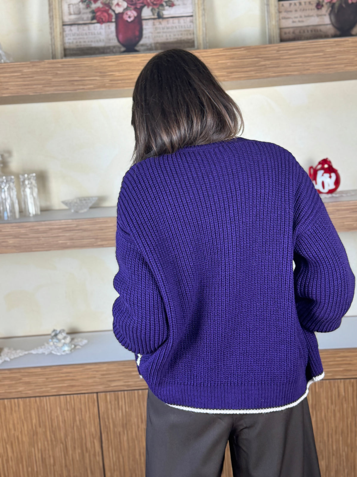 Cardigan viola