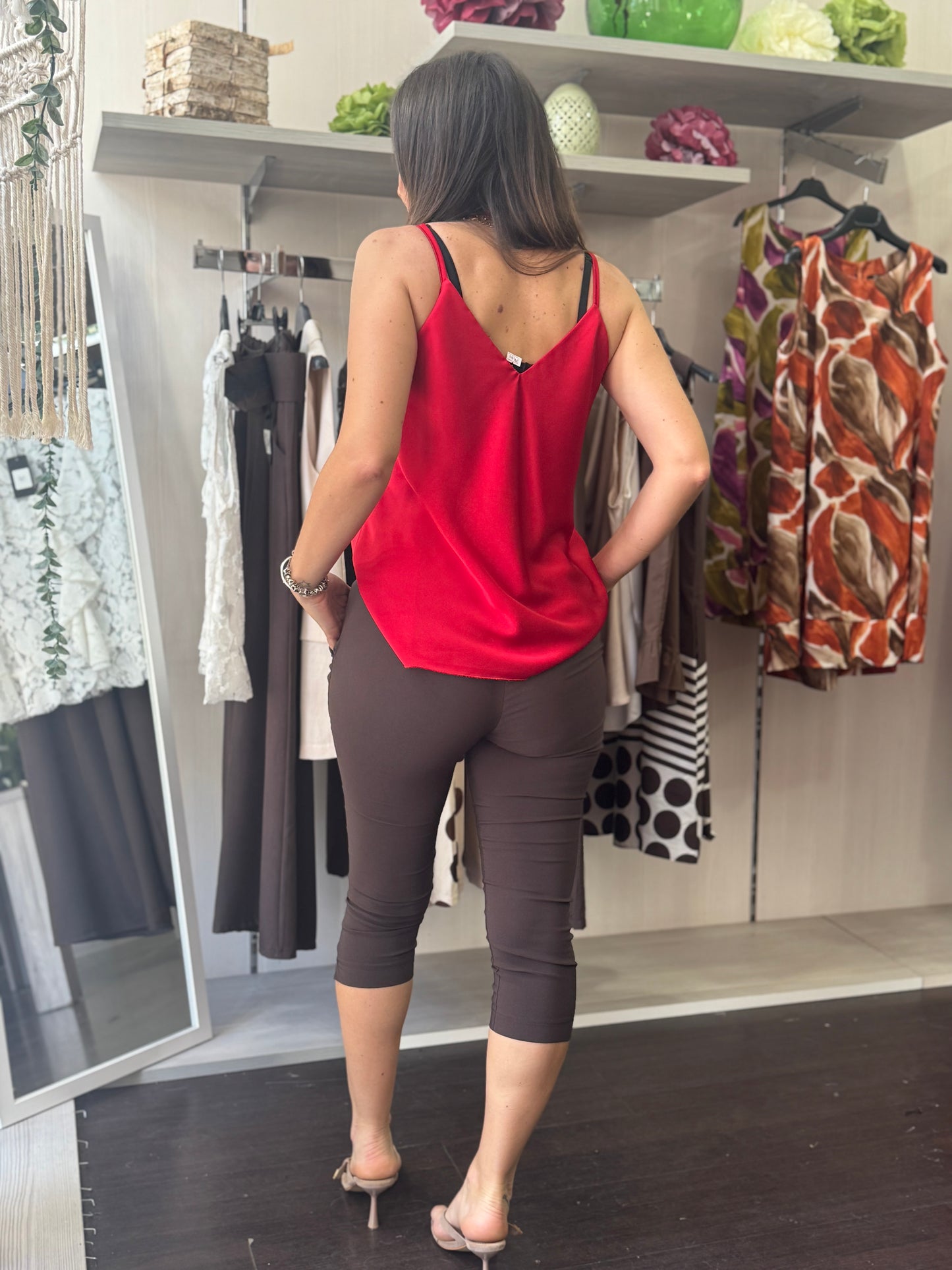 Capri pants cioccolato