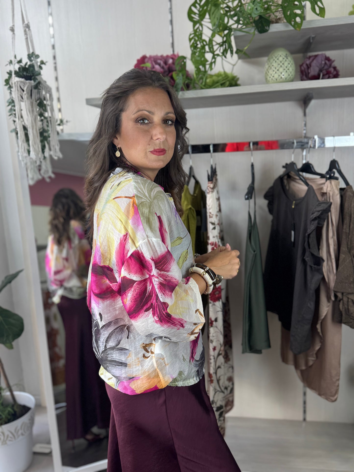 Camicia orchidea