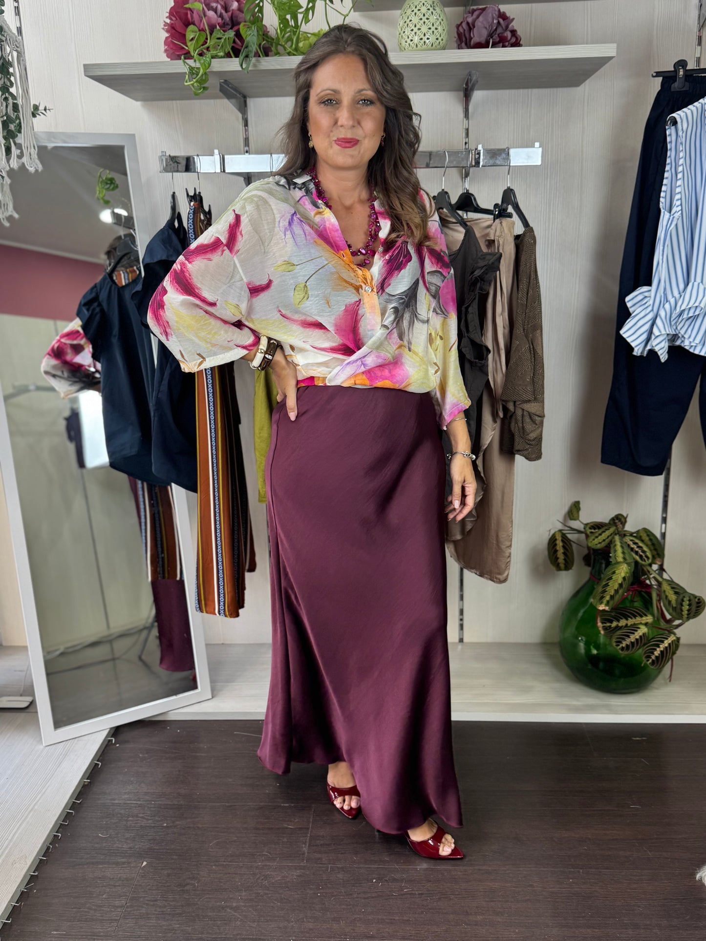 Camicia orchidea