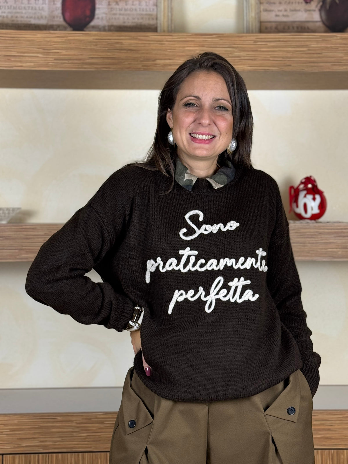 Maglioncino sono perfetta cioccolato