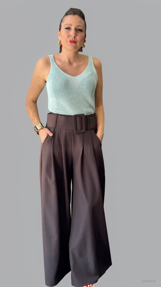 Gonna pantalone cioccolato