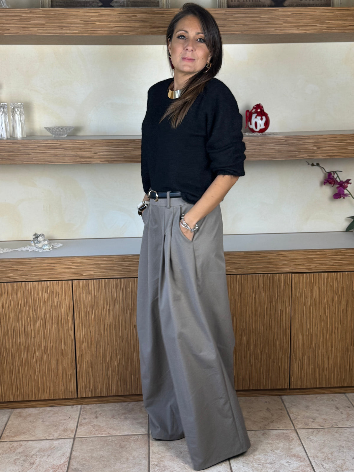 Pantalone pince topè