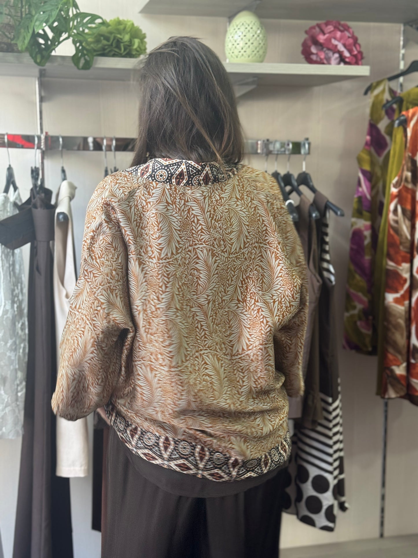 Kimono ruggine cioccolato