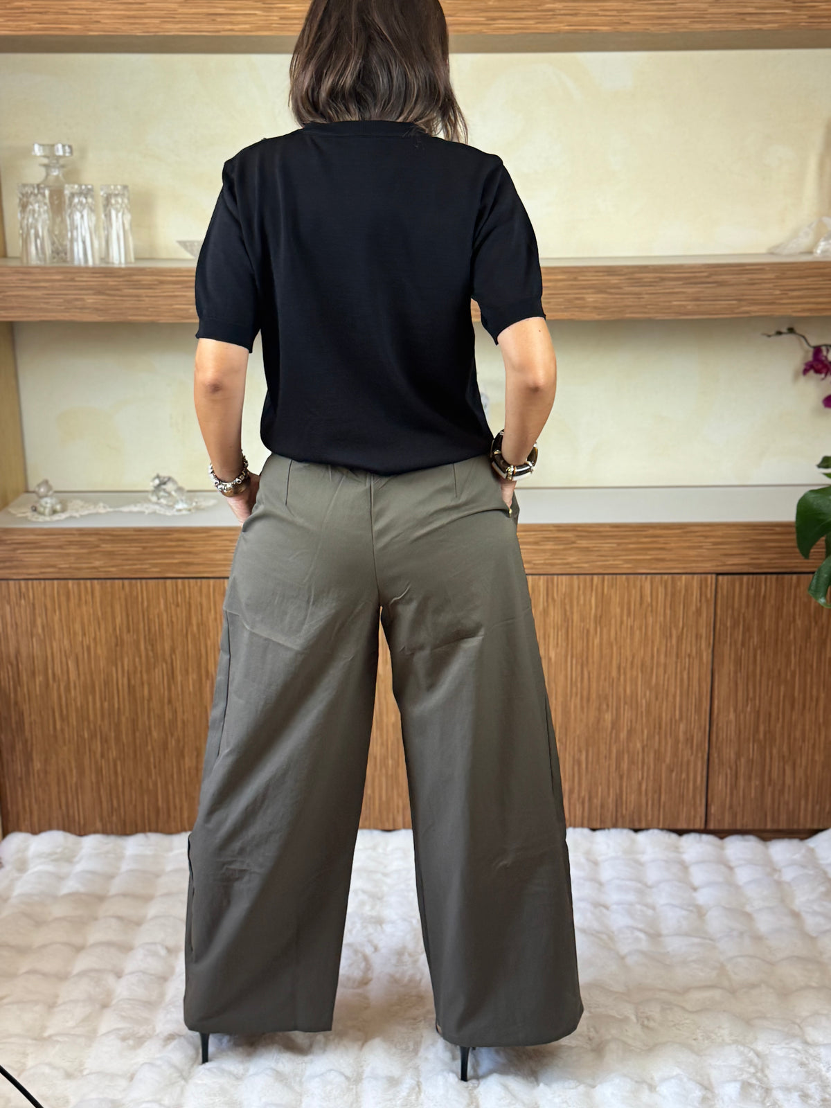 Pantalone baloon verde