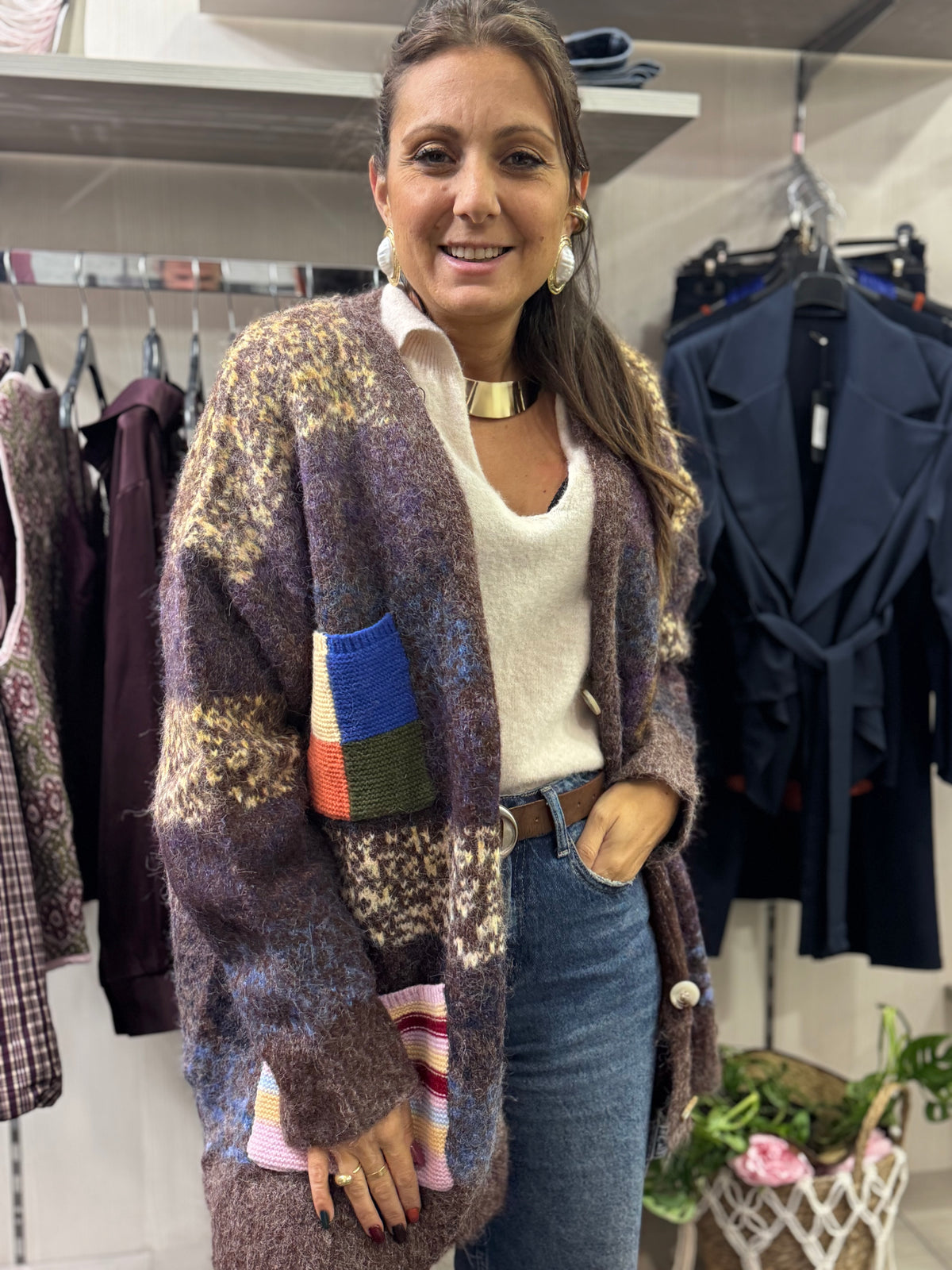 Cardigan multicolor