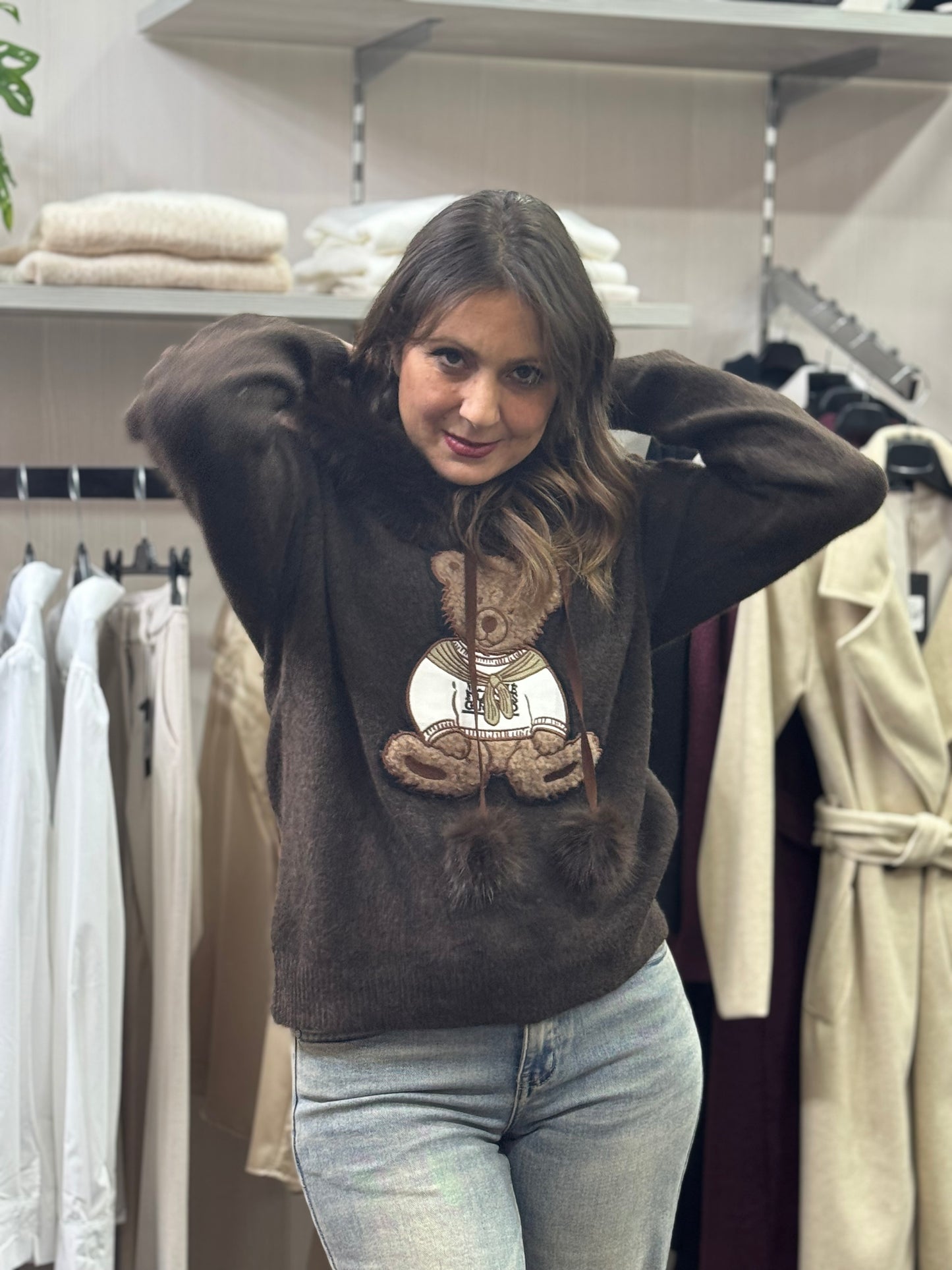 Maglioncino Teddy cioccolato