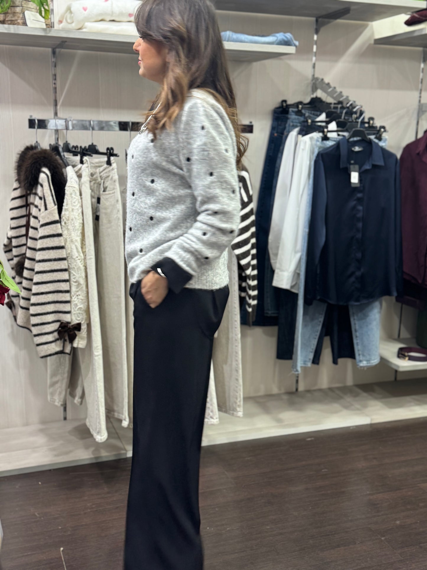 Pantalone cady nero