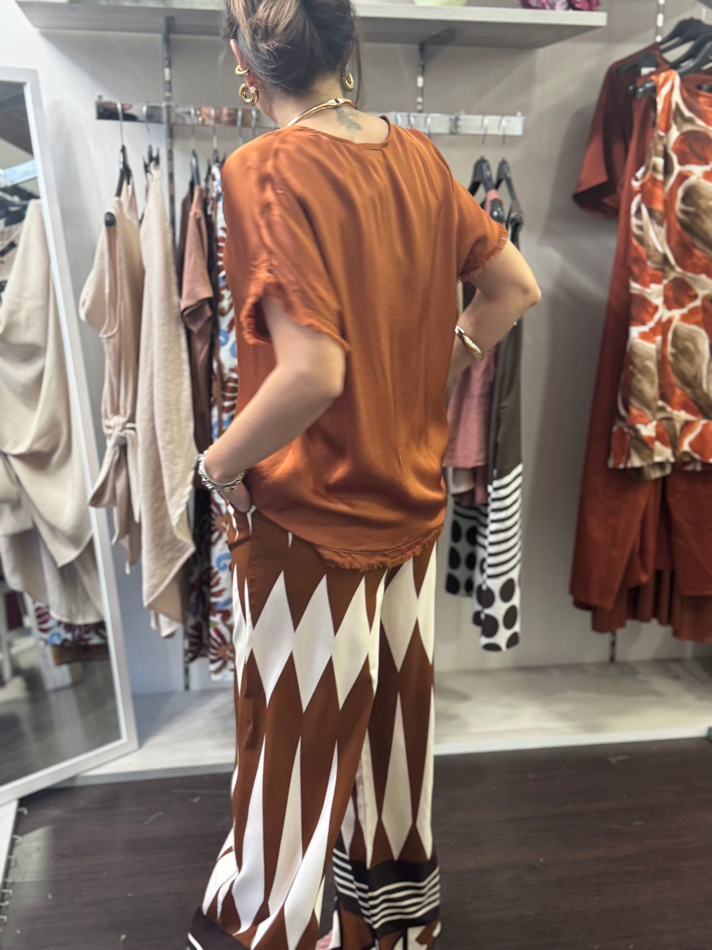 Pantalone geometrico