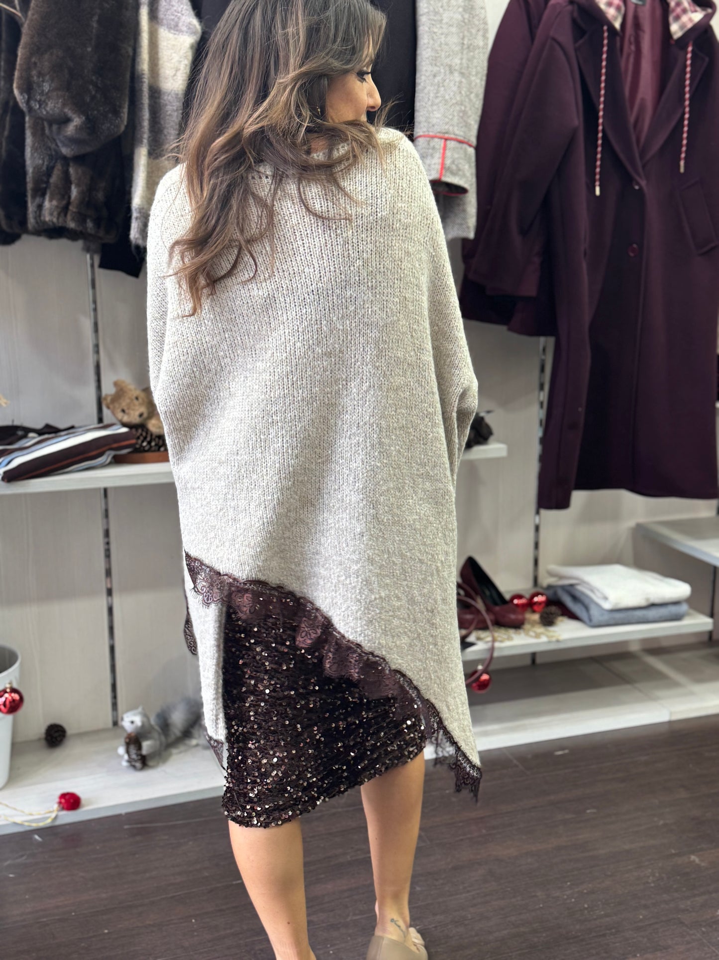 Maglioncino Marsiglia tortora