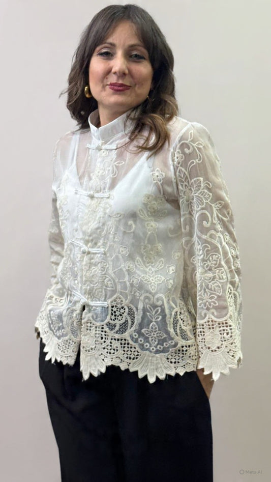 Camicia pizzo calamai