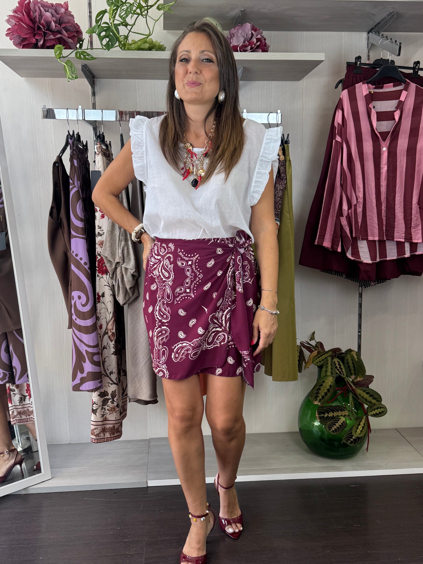 Maglia voilant bianca