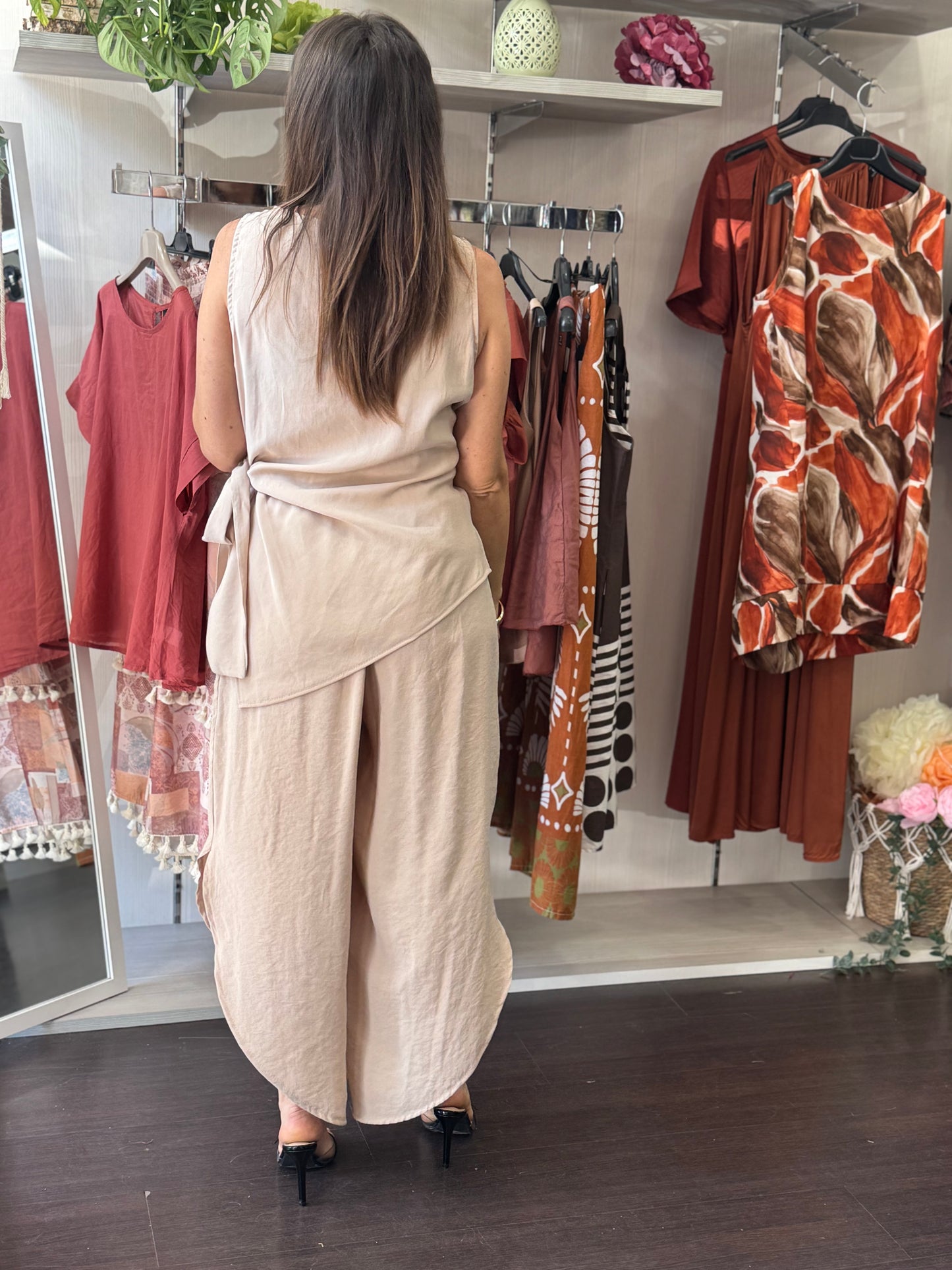 Pantalone avorio