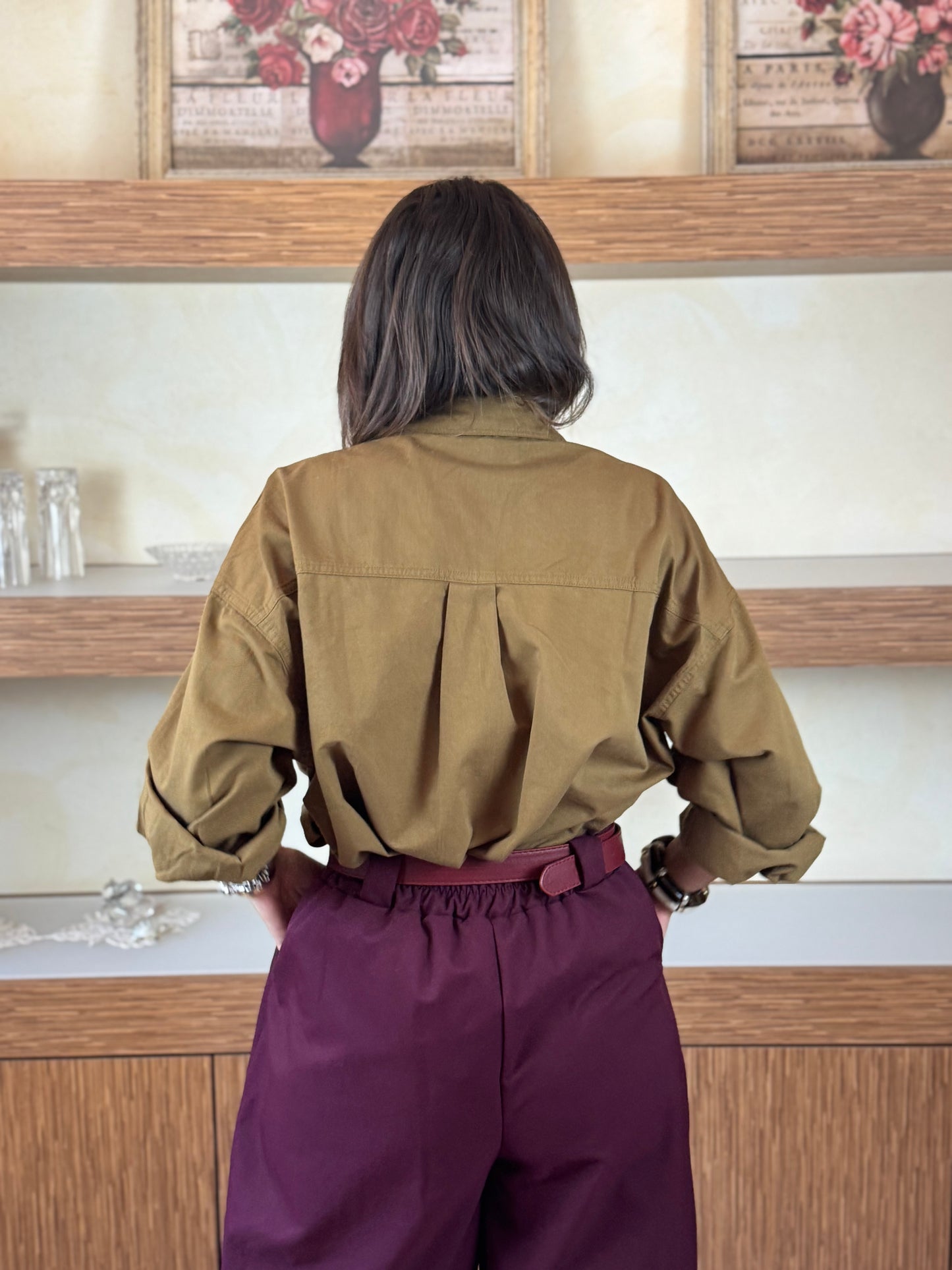 Camicia doppio cotone olio