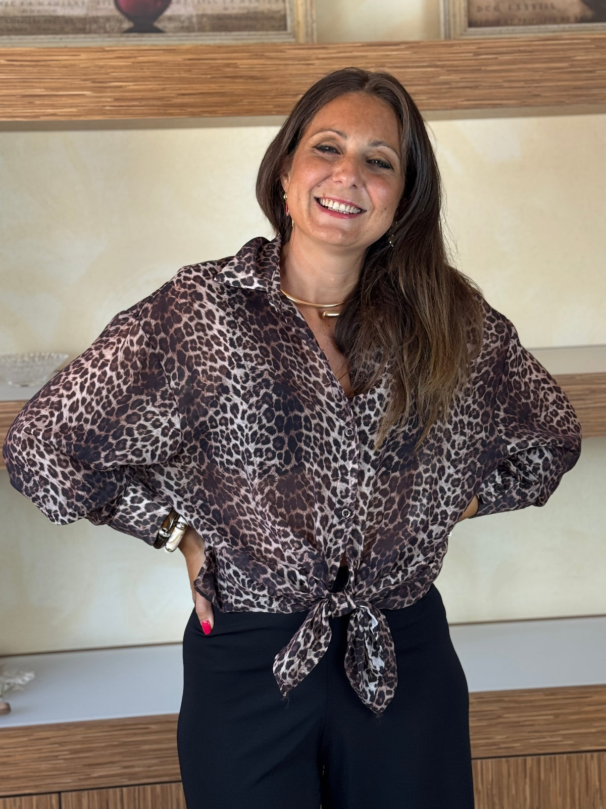 Camicia animalier