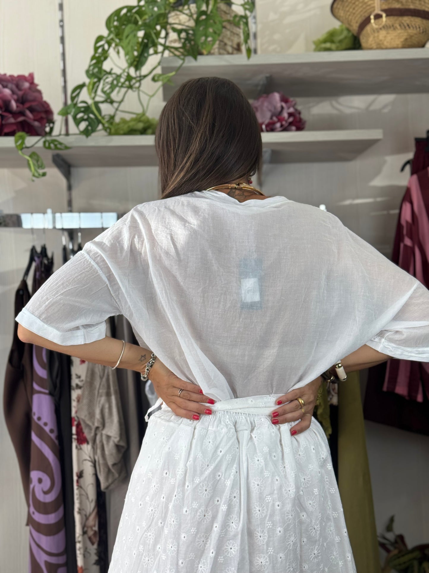 Camicia mussola bianca
