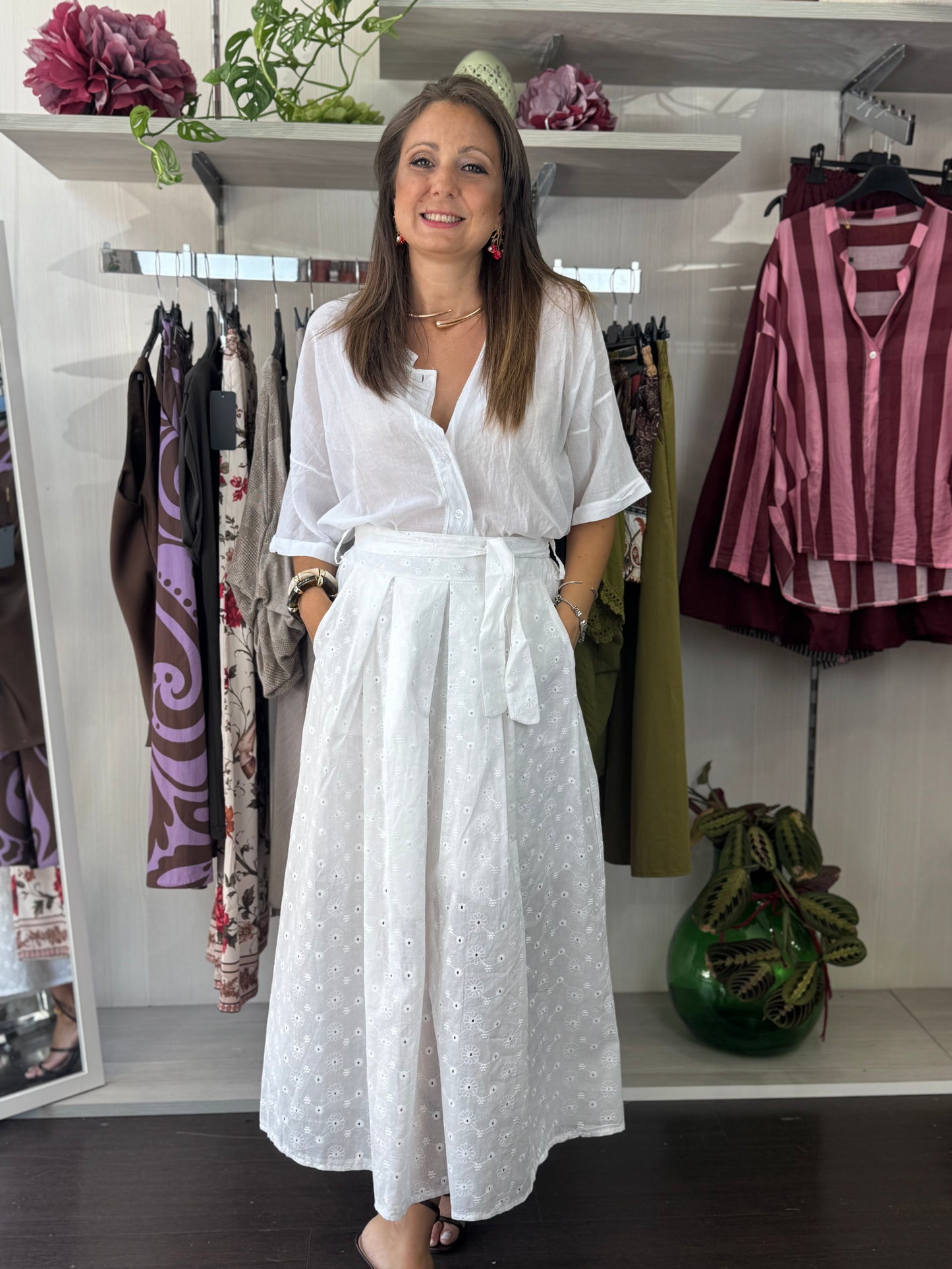 Gonnellone bianco