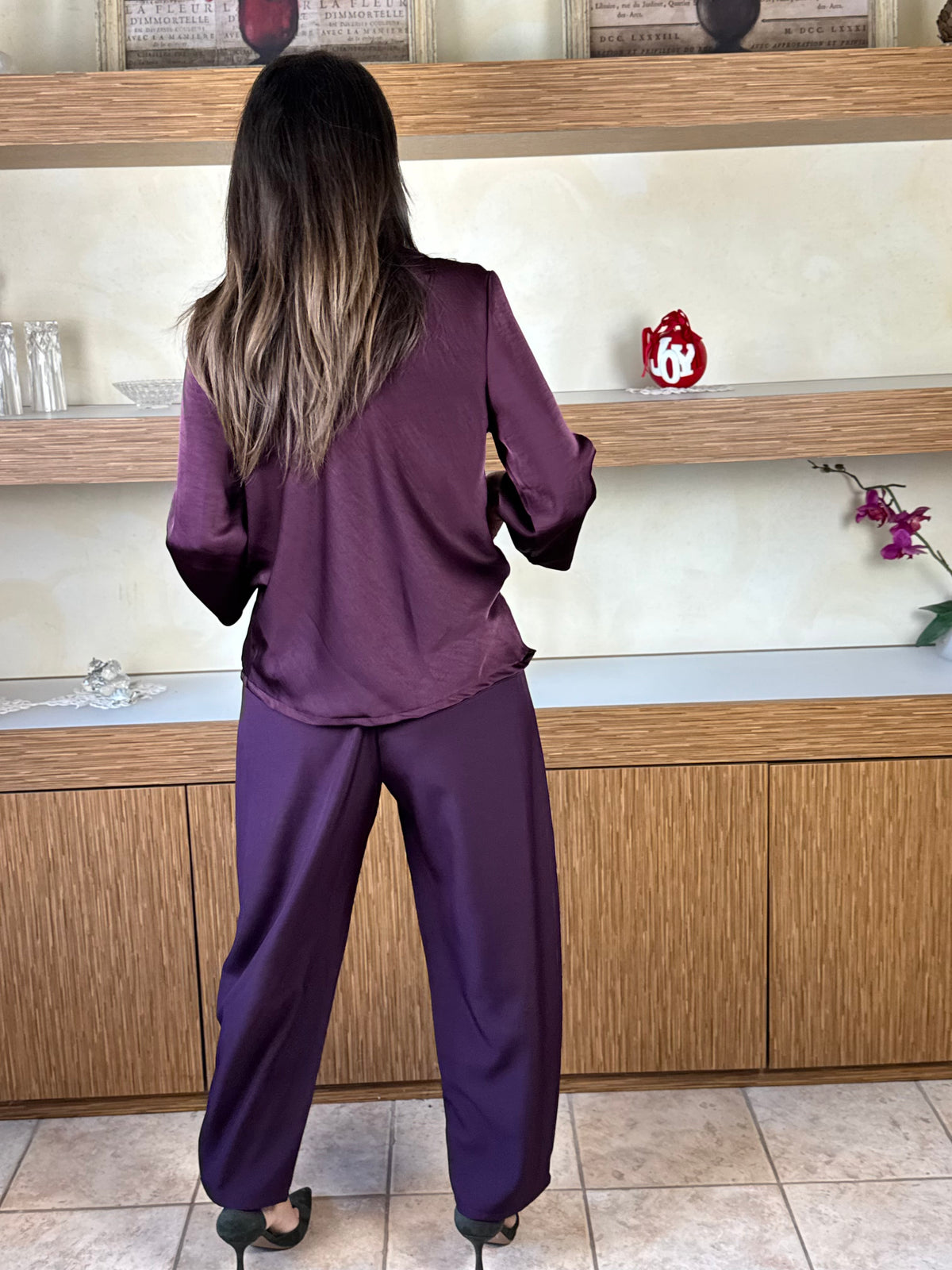 Pantalone viola baloon