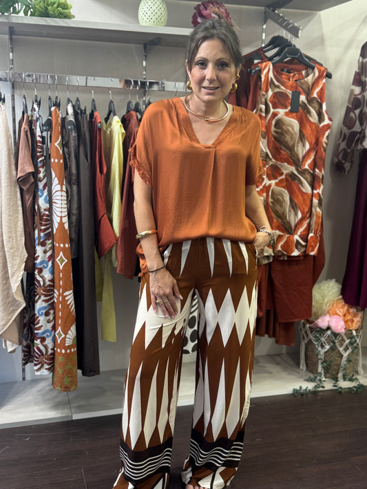 Pantalone geometrico