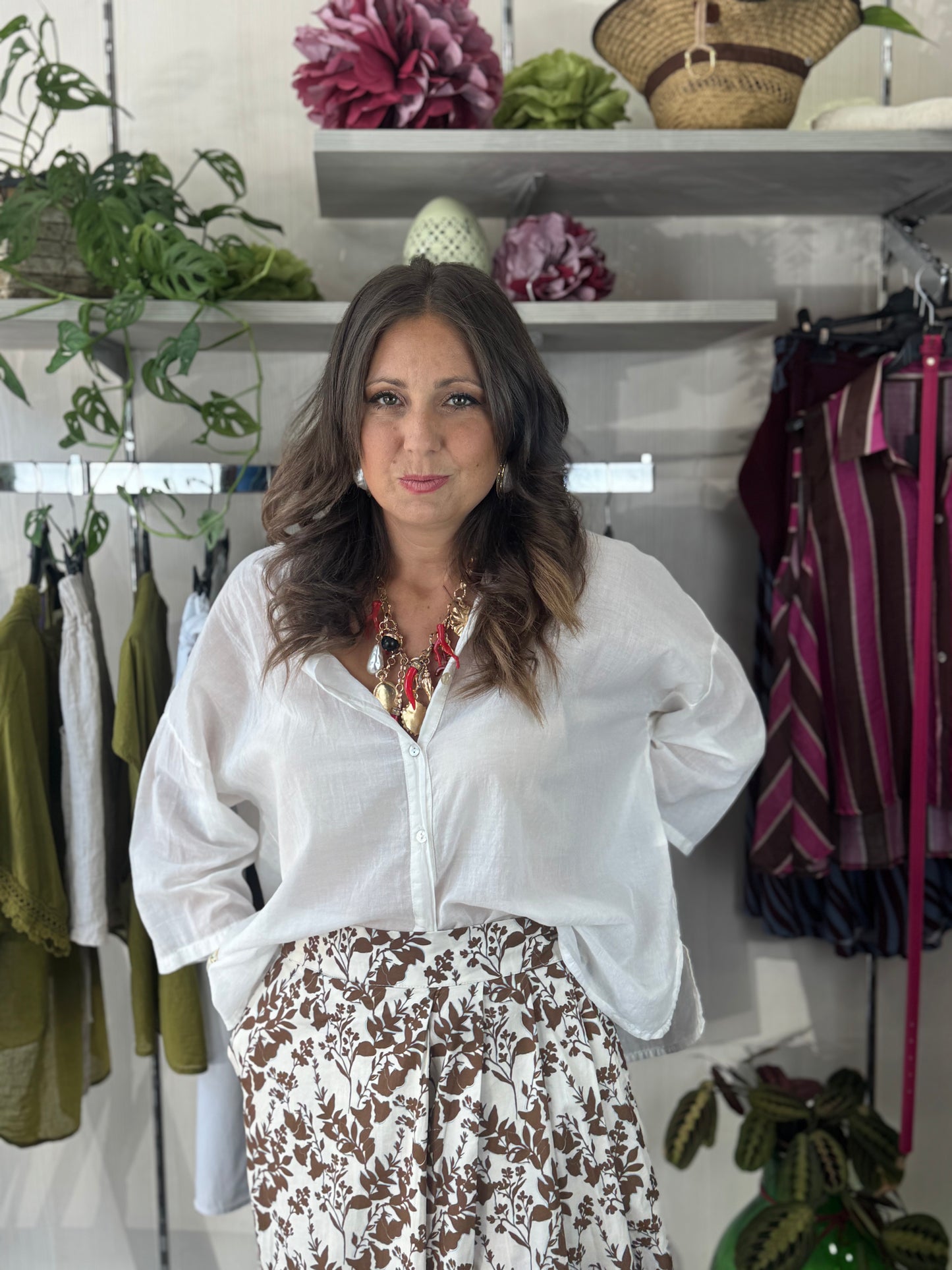 Camicia bianca mussola