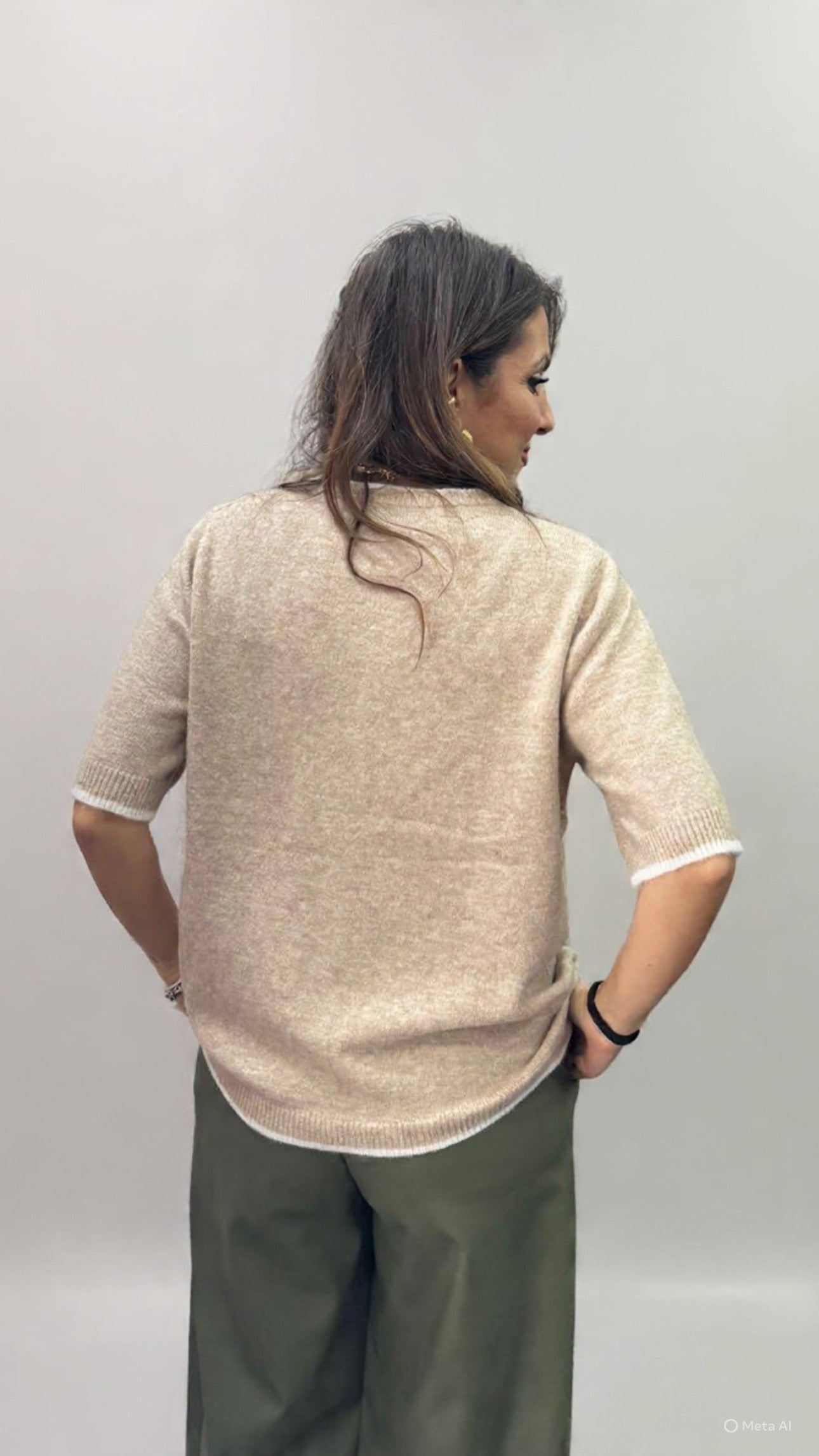 Maglioncino Manica corta corda