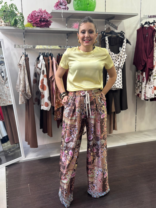 Pantalone fantasia cioccolato