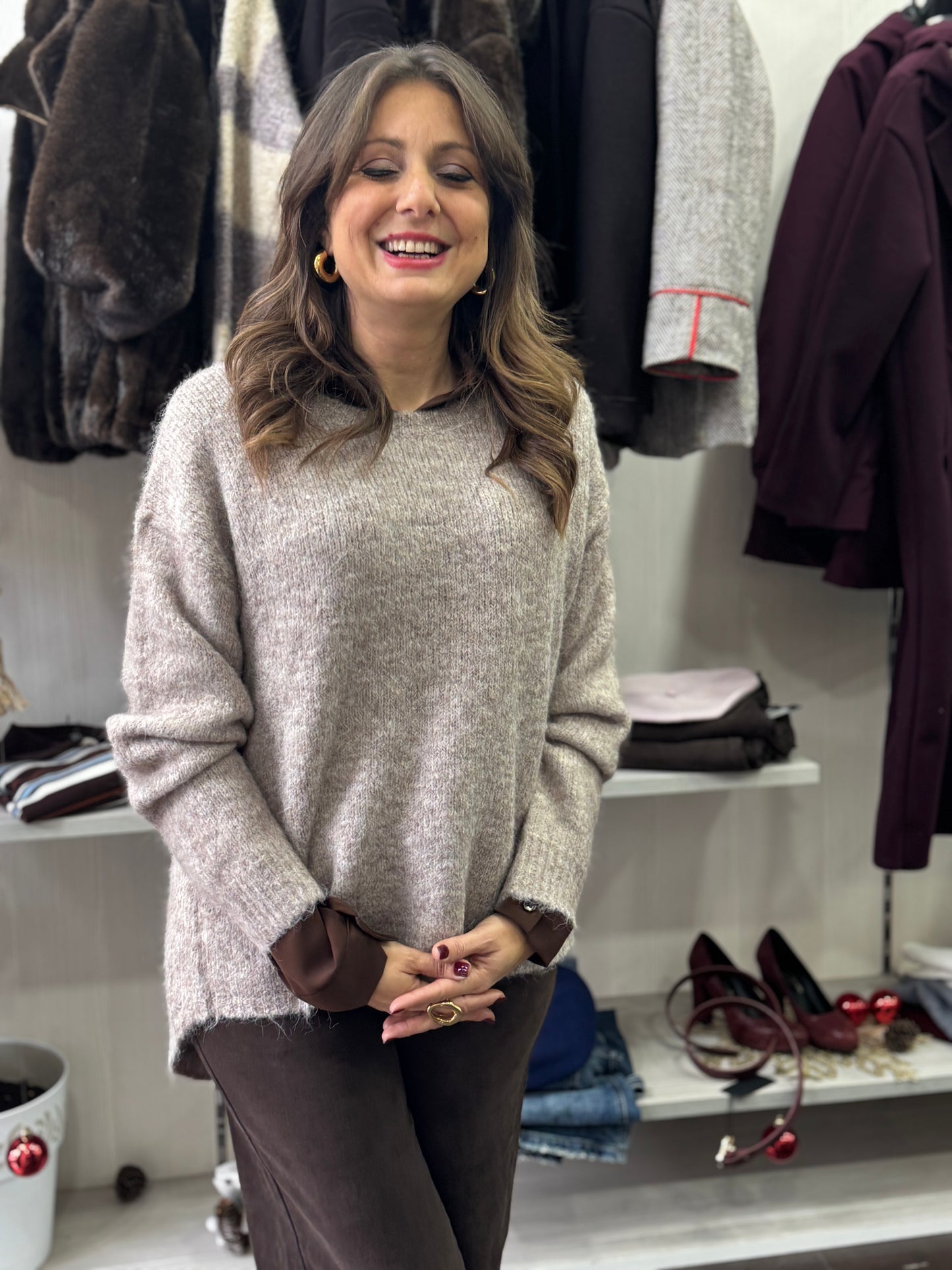 Maglioncino Marsiglia Tortora