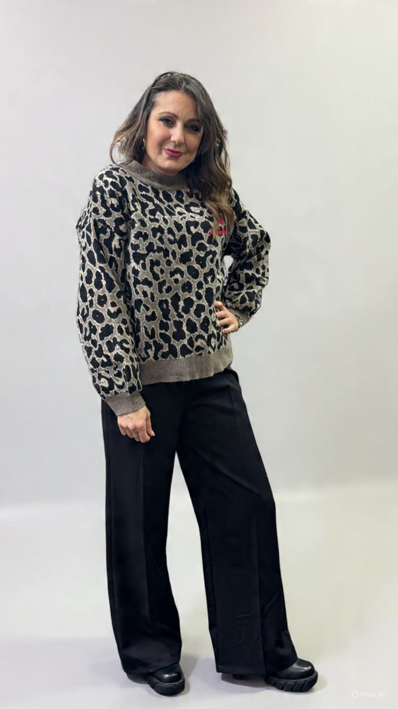 Pantalone palazzo nero