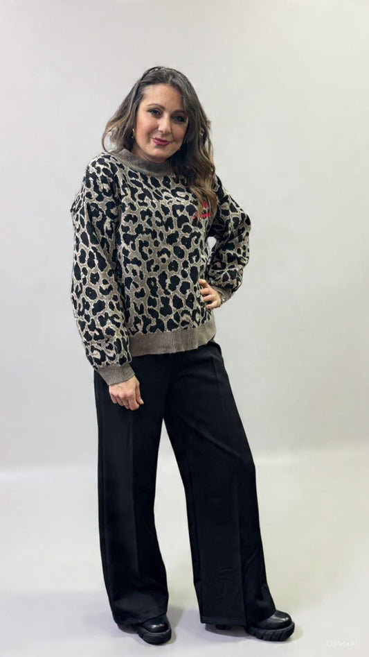 Pantalone palazzo nero