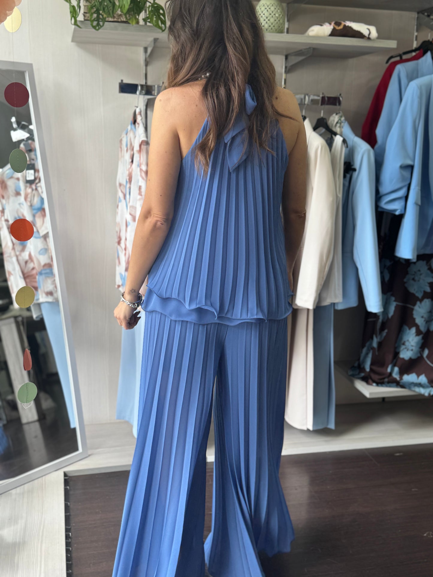 Pantalone plisse carta da zucchero
