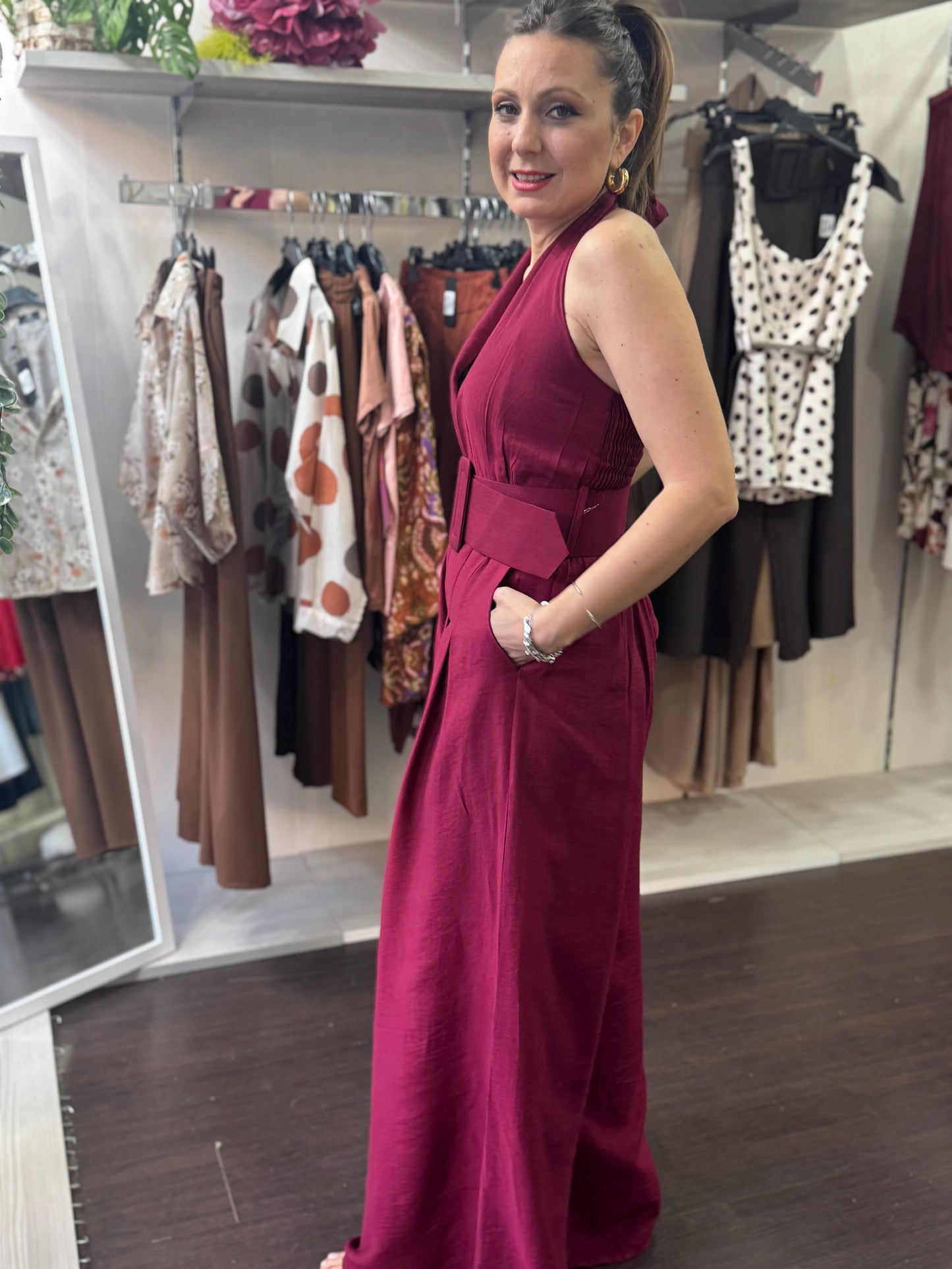 Jumpsuit bordeaux