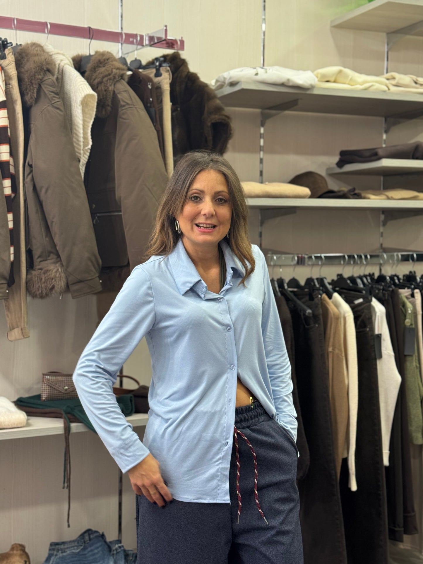 Camicia celeste Ferrara