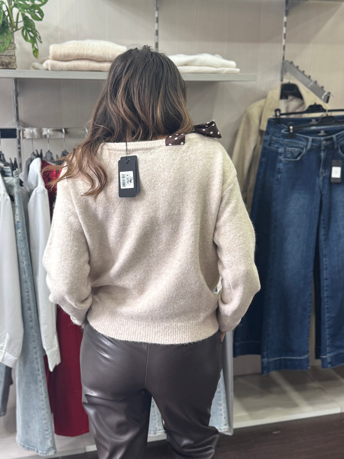 Maglioncino fiocco foulard