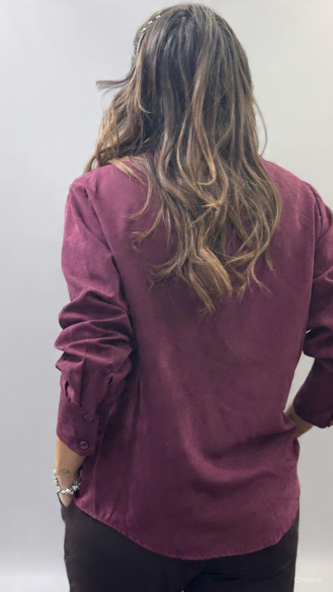 Camicia sued bordeaux