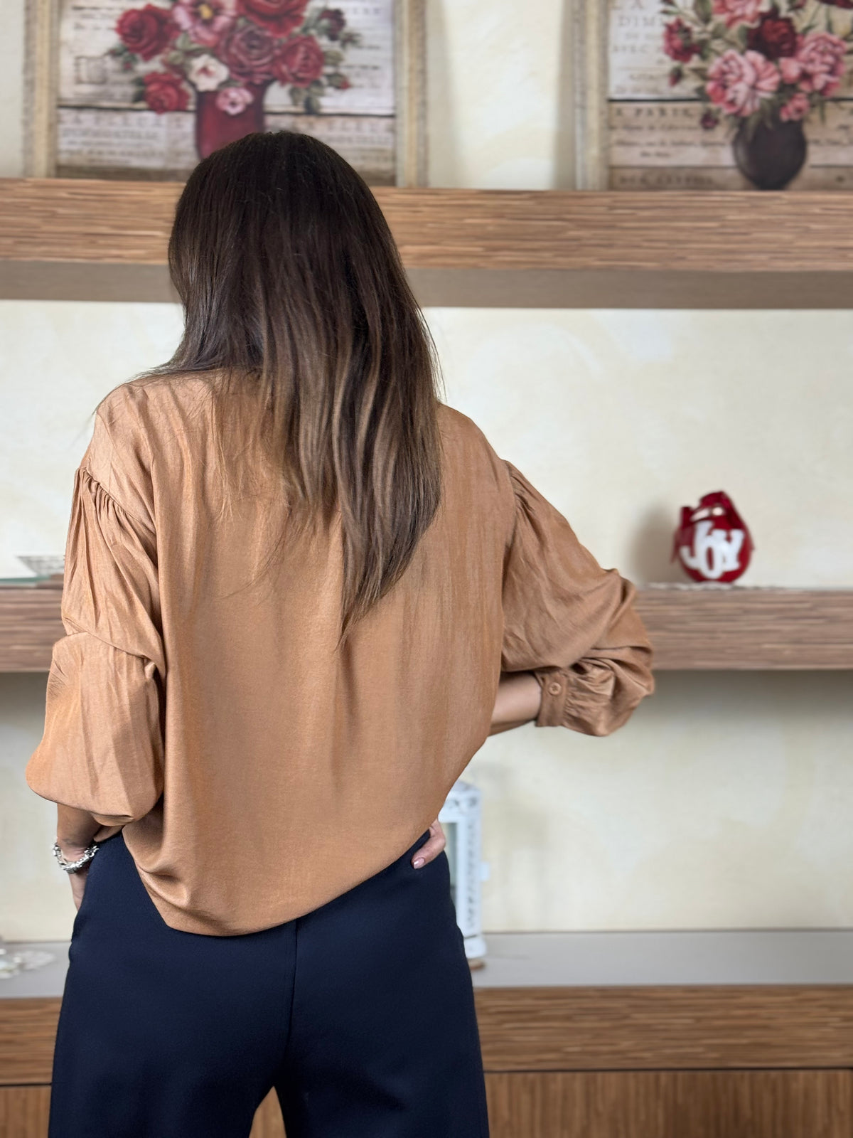 Camicia biscotto ricami