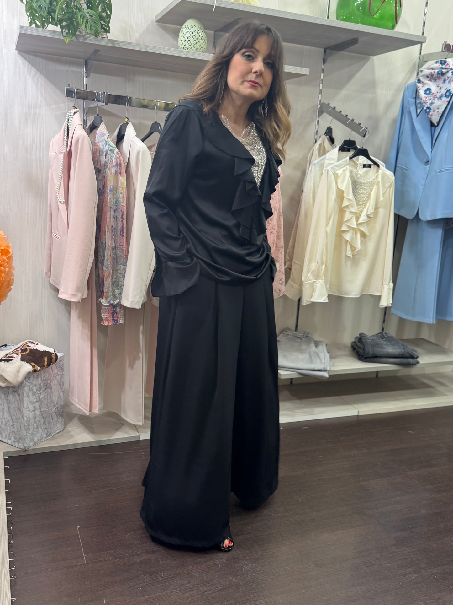 Gonna pantalone nera cady