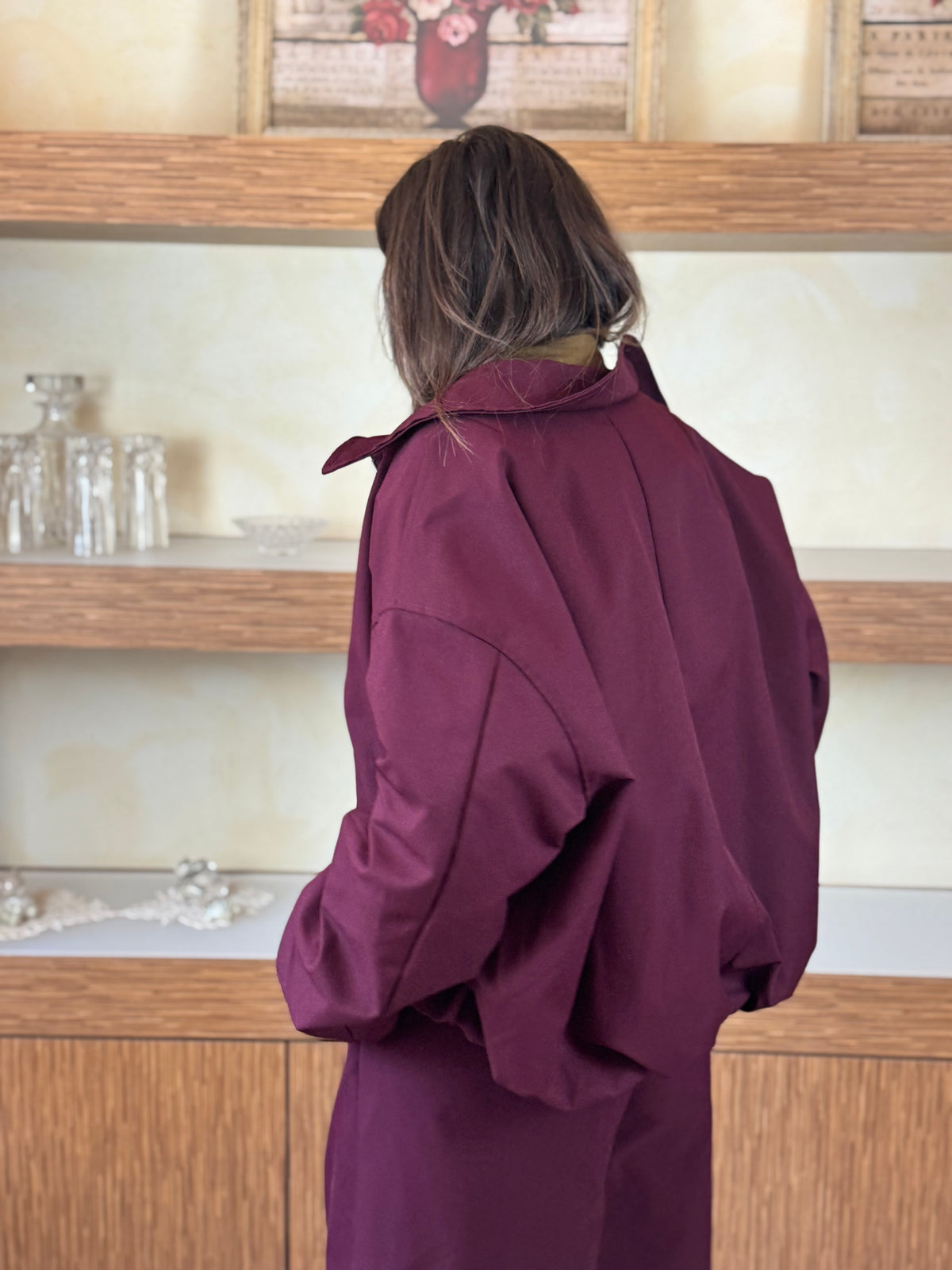 Bomber bordeaux