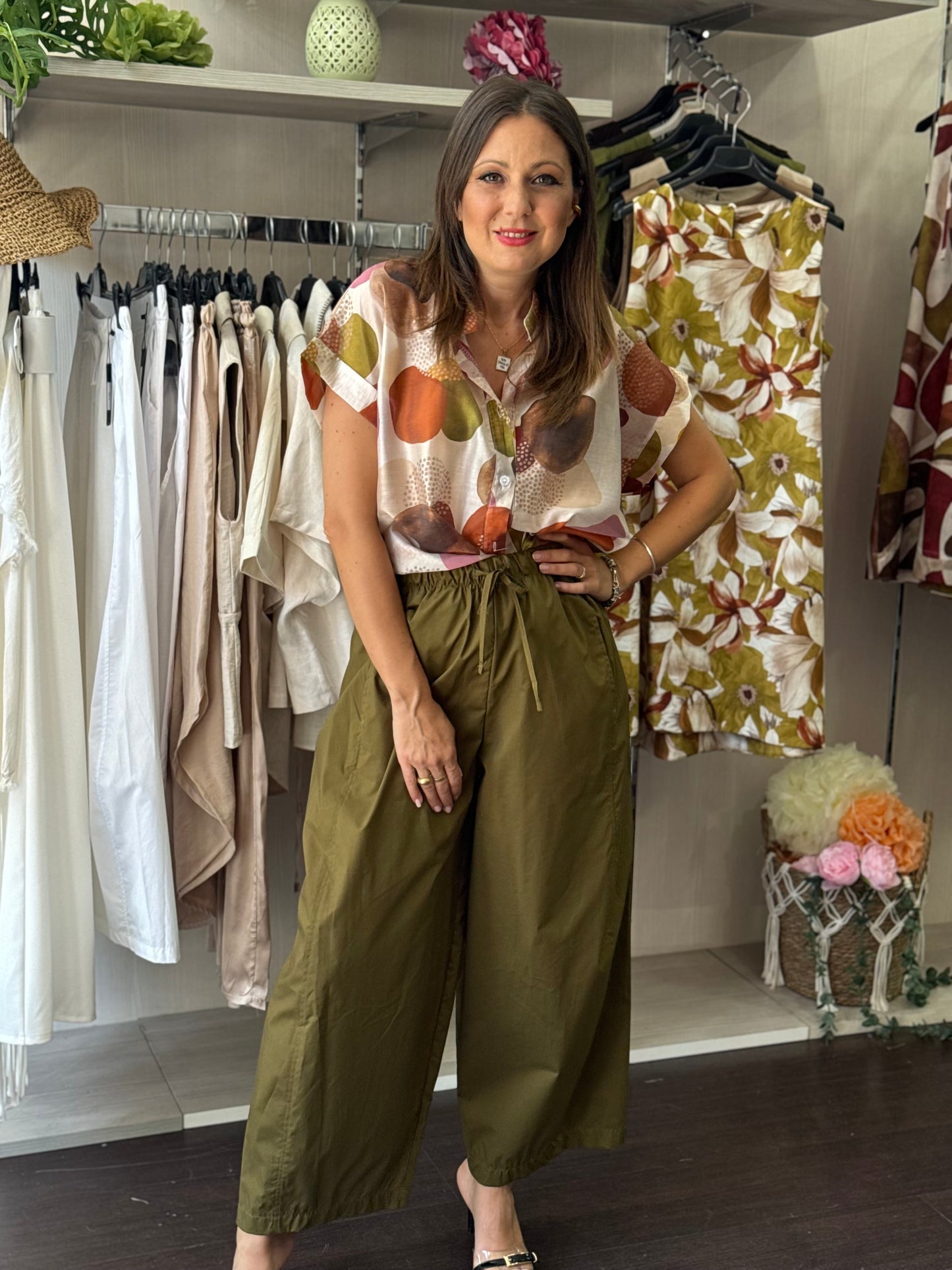 Pantalone verde baloon