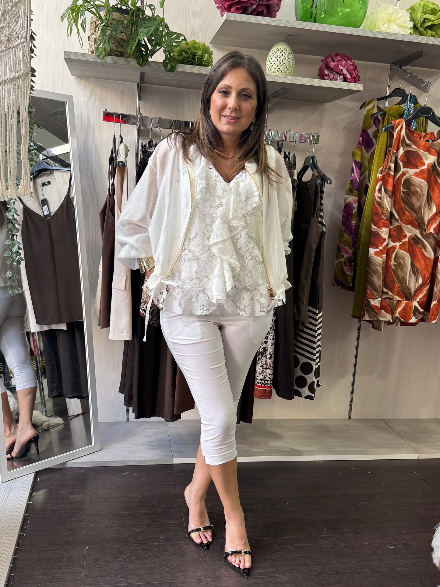 Capri Pants bianco