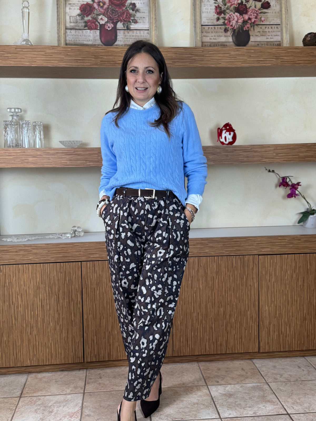 Maglioncino tricot celeste