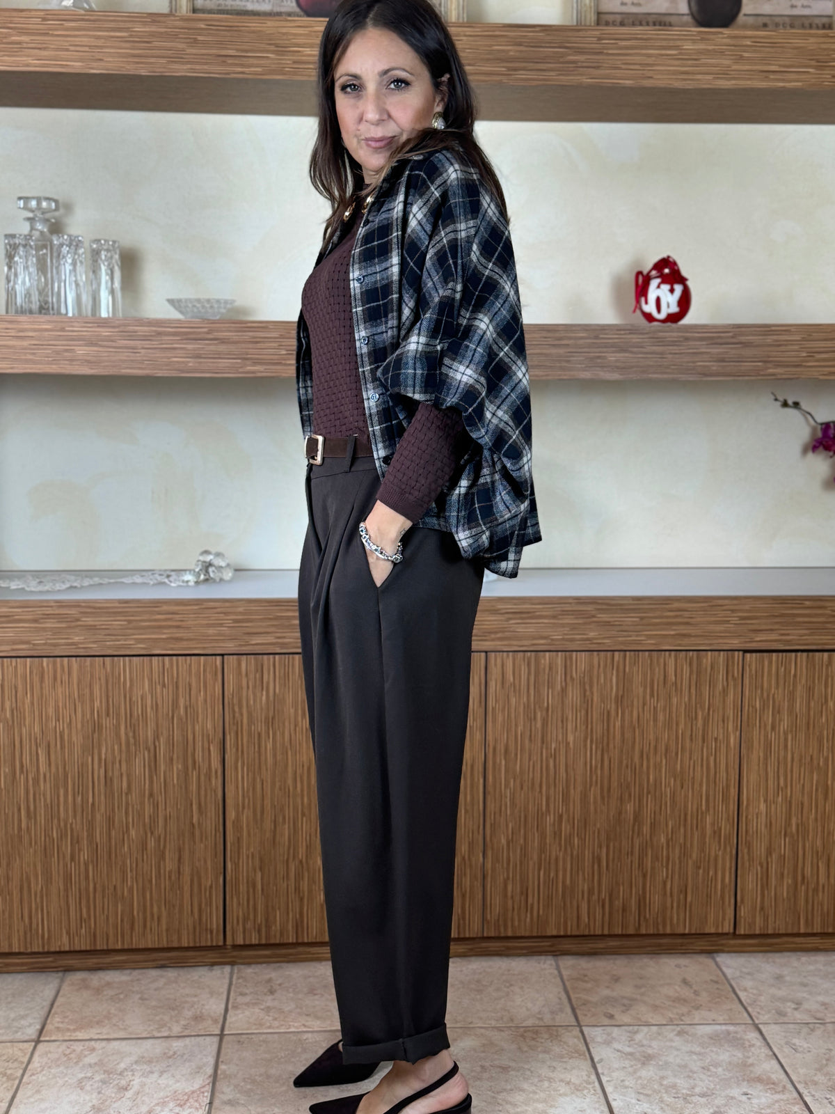Pantalone ovetto brown